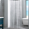 2021 Factory Wholesale European Thickened 3D Pebble Waterproof Transparent PEVA Bath Shower Curtain